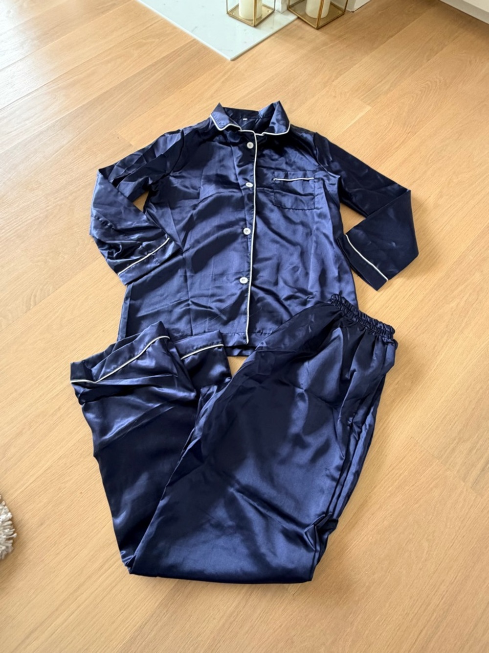 NWOT: Family Satin Pajama Set - Picture 3 of 4